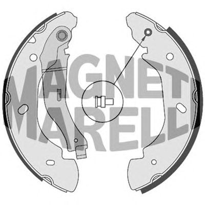 MAGNETI MARELLI 360219198307 -  Барабанные тормозные колодки